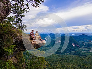 Dragon Crest mountain Krabi Thailand, traveler Dragon Crest or Khuan Sai Khao Ngon Nak Nature Trail