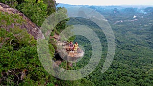 Dragon Crest mountain Krabi Thailand, traveler Dragon Crest or Khuan Sai Khao Ngon Nak Nature Trail