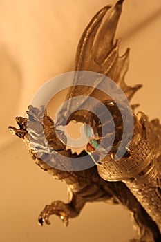 Dragon with crystal ball
