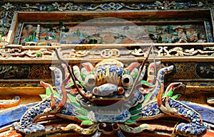 The Dragon East Bastion gate of the Imperial Forbidden city,Hue,Vietnam