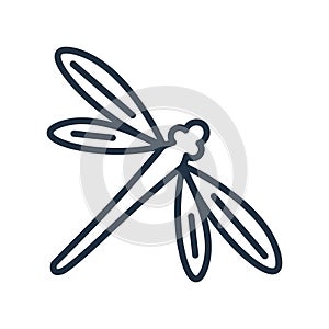 Dragon fly icon vector isolated on white background, Dragon fly sign