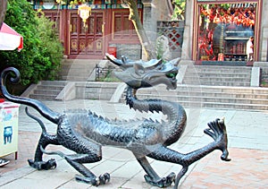 Dragon in front of Dao Temple