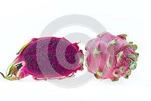 Dragon Fruit isolated against white background