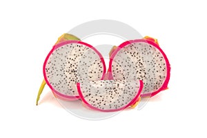 Dragon Fruit isolated against white background