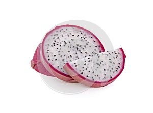 Dragon fruit isolated on white background