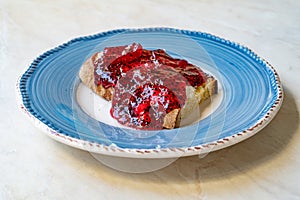Dragon Fruit Jam or Marmalade with Bread Spread