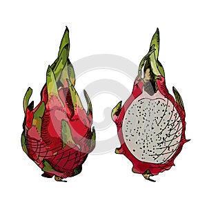 Dragon fruit or pitahaya.