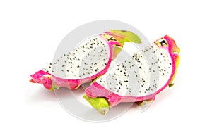 Dragon Fruit on white background