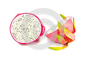 Dragon Fruit on white background