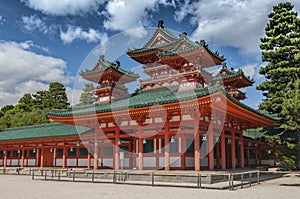 Dragon Hall at Heian jingu Shrine in Kyoto, Japan