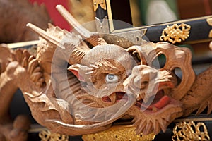 Dragon head close-up, Japan