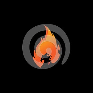 dragon head fire fire beast demon logo logos