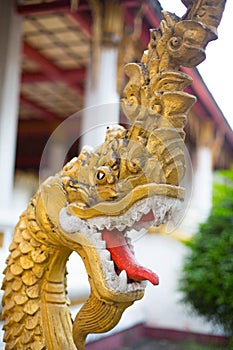 Dragon head at a Thai temple