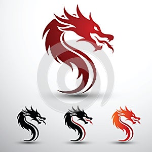 Dragon head vector