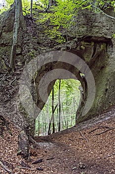 Dračí díra, Súľovské skály, Slovensko, turistický motiv