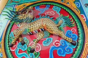 Dragon horse scuplture, Chinese style photo