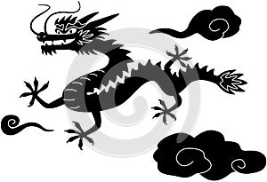 Dragon isolated on white