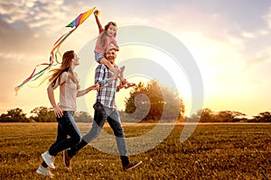 Dragon kite family photo