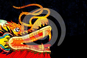 Dragon lantern decoration for traditional Chinese New Year festival