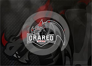 Dragon Mascot Illustration Vector Logo esport