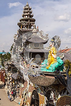 Dragon pagoda in Vietnam