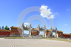 Dragon and Phoenix Gate in the Eastern Royal Tombs of the Qing D photo