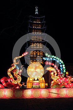 Dragon and Phoenix Lantern