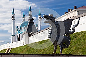 Dragon and Qol Sharif Mosque, Kazan, Russia