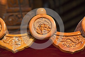 Dragon Roof Decoration Forbidden City Beijing