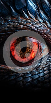 Dragon\'s Eye: Hyperrealistic Illustration With Mythological References