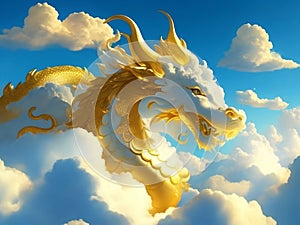 Dragon\'s Radiance: Breathtaking Images of Clouds, Sky, Sun, and Gilded Dragons