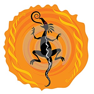 Dragon silhouette illustration