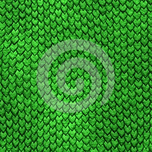 Dragon skin green scales background