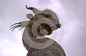 Dragon statue in the city of Kazan