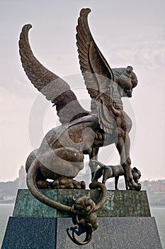 Dragon statue in the city of Kazan