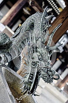 Dragon statue in Higashi Honganji temple, Kyoto photo