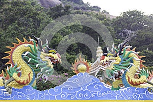 Dragon statue at Khao Takiab Temple, Hua Hin