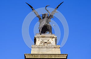 Dragon Statue marking the site of Temple Bar in London