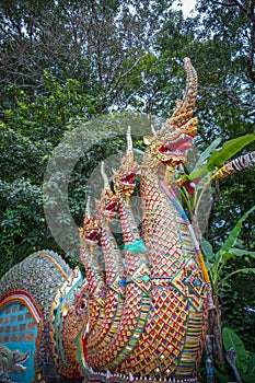 Dragon statue, Wat Doi Suthep temple, Chiang Mai, Thailand
