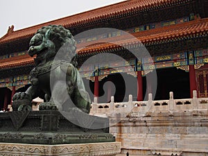 Dragon statute at Forbidden City