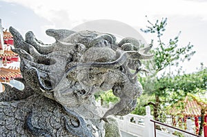 Dragon stone statue