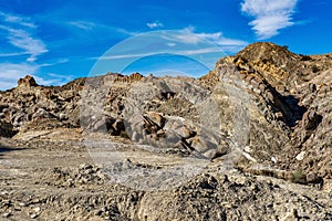 Dragon Tail, Colas de Dragon in Tabernas Desert in Almeria, Spain