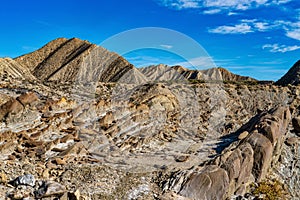 Dragon Tail, Colas de Dragon in Tabernas Desert in Almeria, Spain