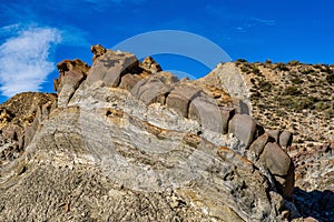 Dragon Tail, Colas de Dragon in Tabernas Desert in Almeria, Spain