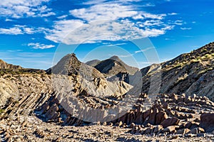 Dragon Tail, Colas de Dragon in Tabernas Desert in Almeria, Spain photo