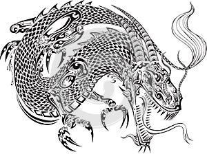 Dragon Tattoo Vector