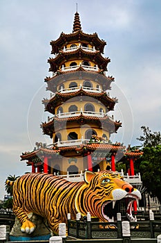 Dragon and Tiger Pagodas, Lotus pond, Taiwan