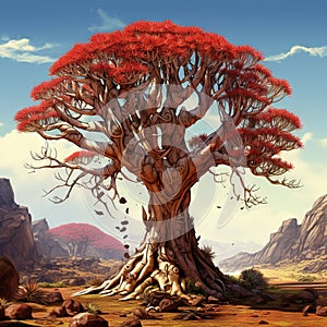 Dragon tree Dracaena cinnabari photo