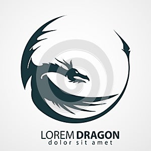 Dragon vector silhouette