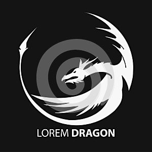 Dragon vector silhouette